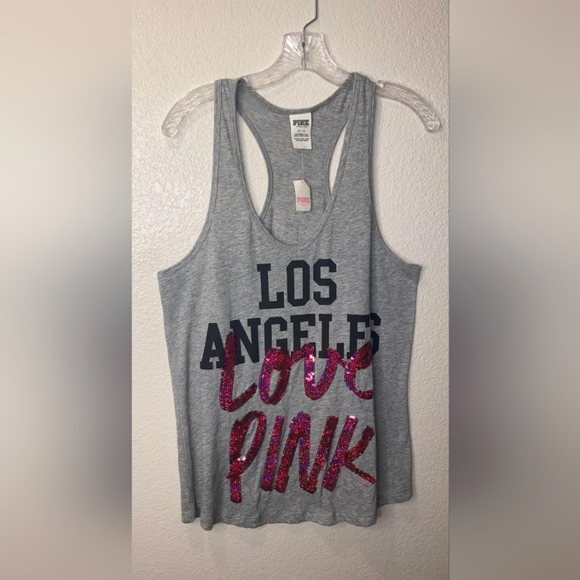 Victoria's Secret Pink LosAngeles Racer Back Tank Top - Picture 3 of 6